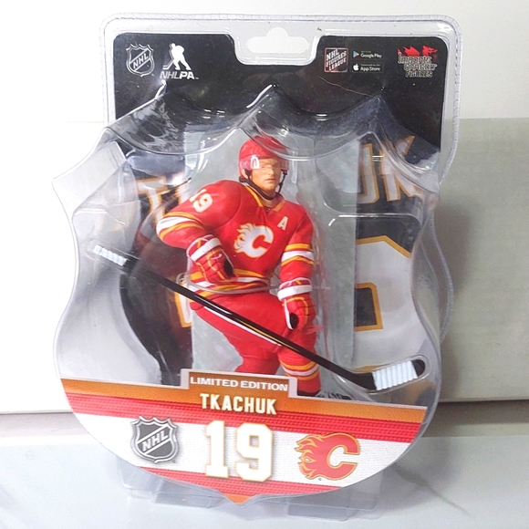 Matthew Tkachuk 6" Hockey Figurine by Imports Dragon for the Calgary Flames - Picture 1 of 3
